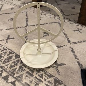 Pottery Barn Teen peace sign Earring Jewelry holder
